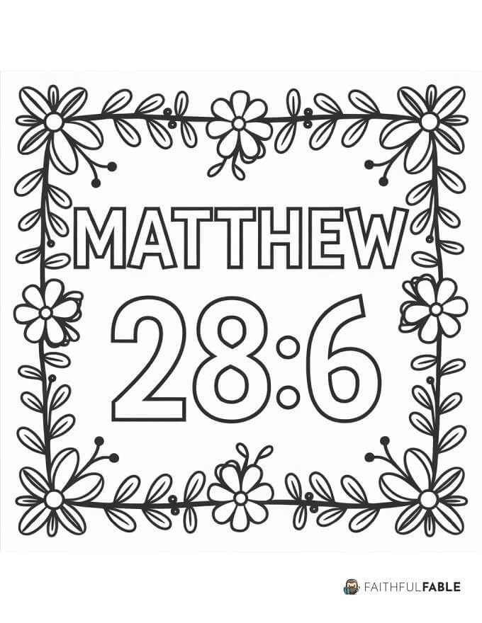 Matthew 28v6