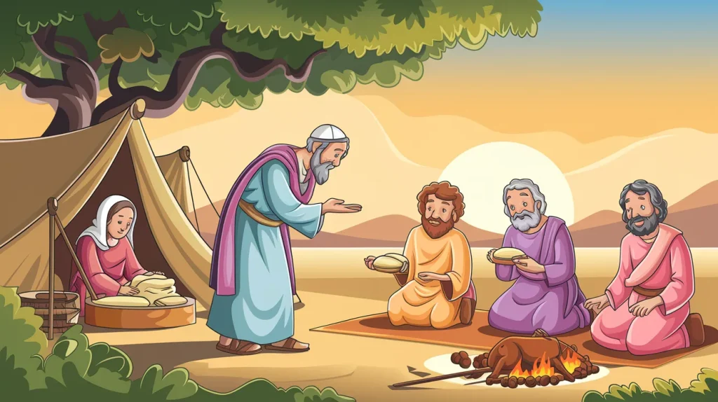Abraham and the Three Visitors 1 Abraham and the Three Visitors 4