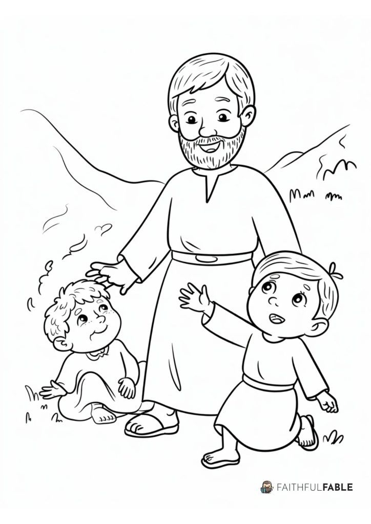 Abram Rescues Lot 8 Abram Rescues Lot Coloring pages 4