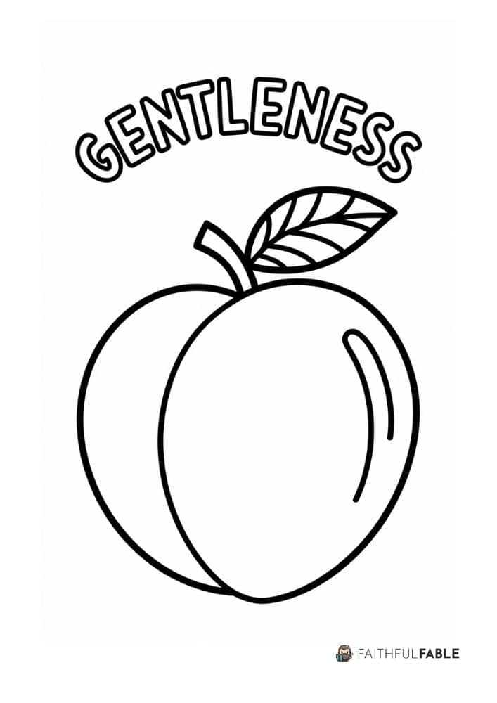 Fruit of the Spirit Coloring Pages 9 Gentleness coloring page