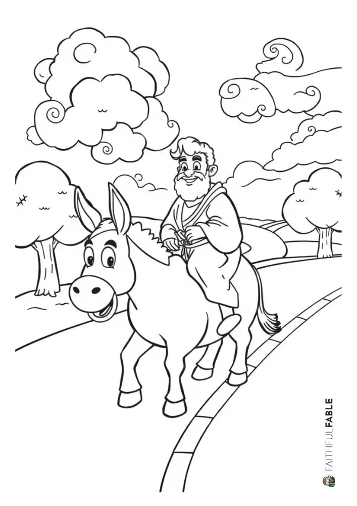 5 Saul on the Road to Damascus - Coloring Pages 8 Saul Conversion on the Road to Damascus Coloring Page 3