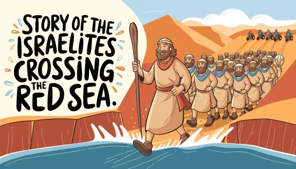 Story of the Israelites Crossing the Red Sea 4 Story of the Israelites Crossing the Red Sea