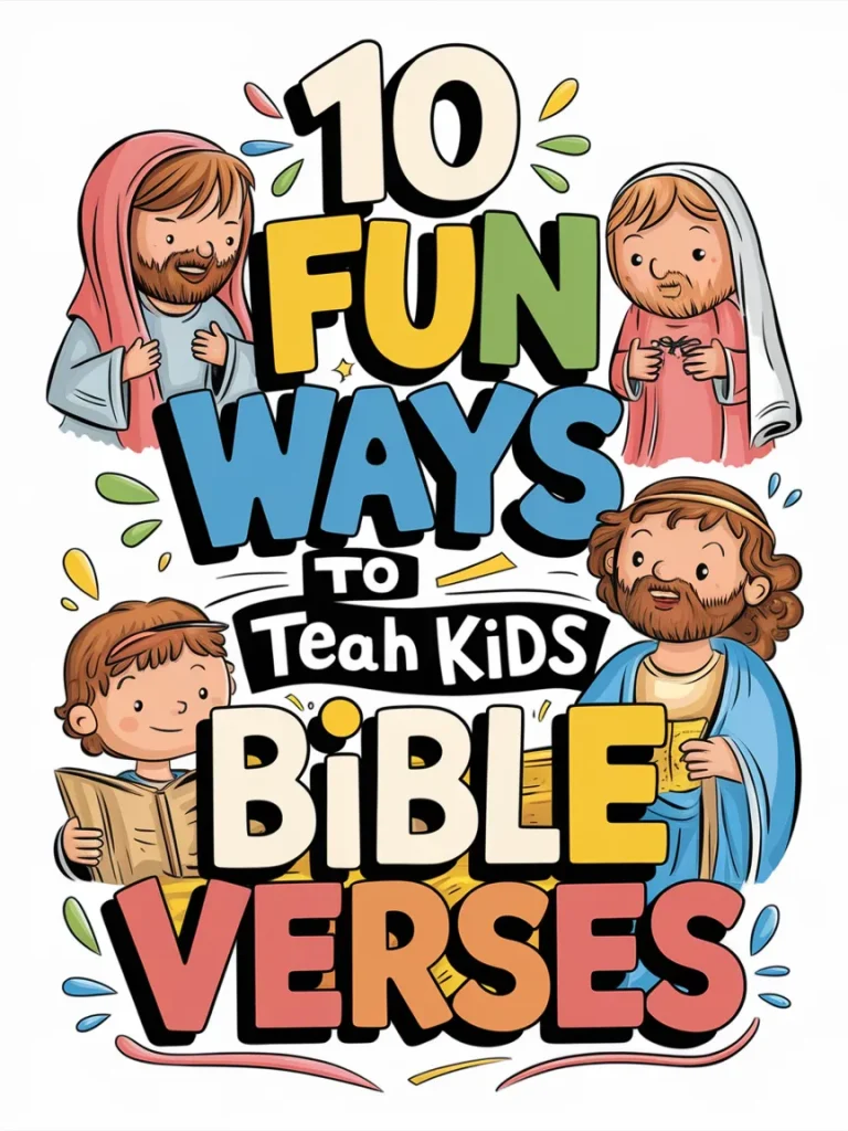10 Fun Ways to Teach Kids Bible Verses 1