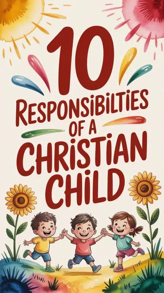 10 Responsibilities of a Christian Child 1 10 Responsibilities of a Christian Child 1