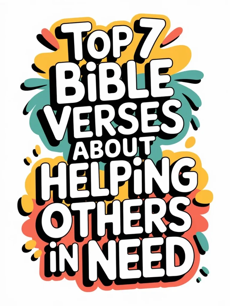 7 Bible Verses About Helping Others in Need 1 Top 7 Bible Verses About Helping Others in Need 2