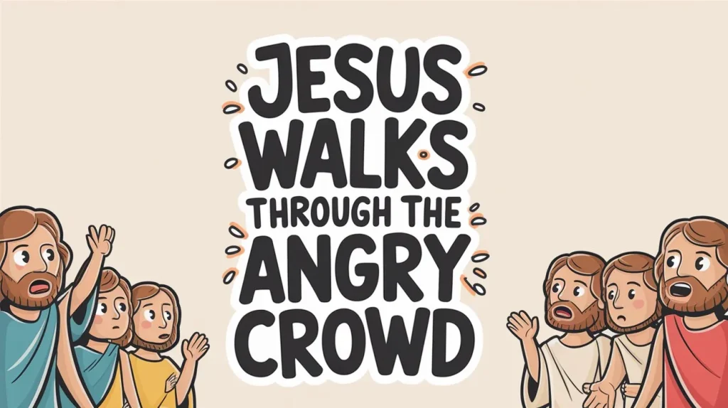 Jesus Walks Through the Angry Crowd - Luke 4:30 1 Jesus Walks Through the Angry Crowd 3