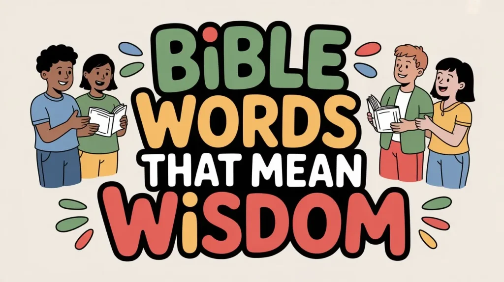 Bible words that mean wisdom 3