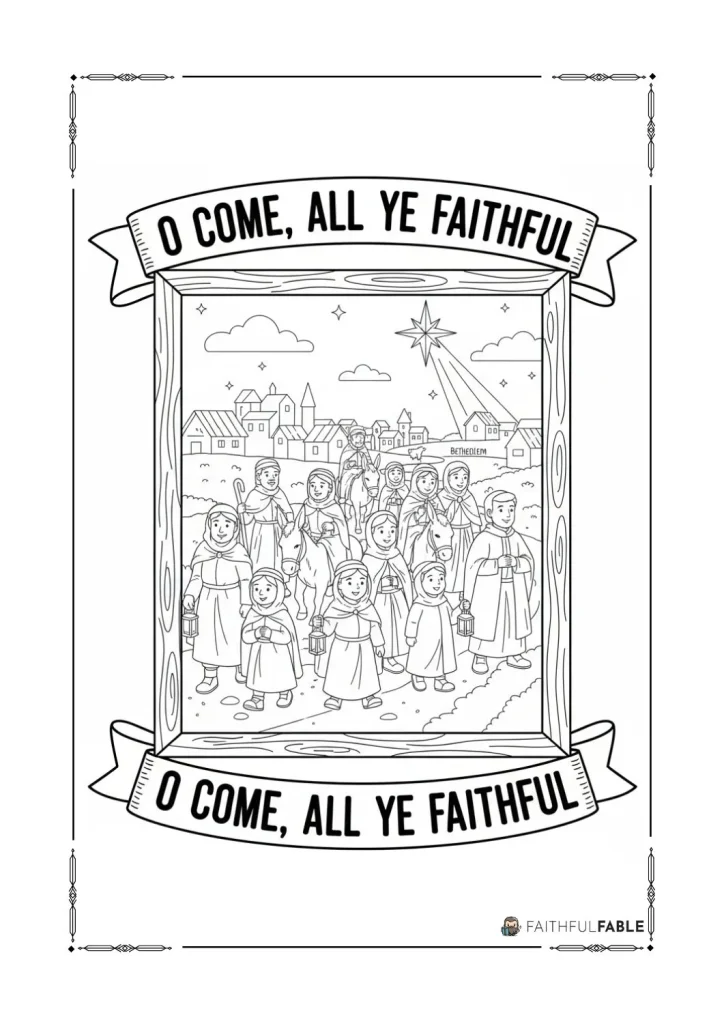 12 Free Christmas Carol Coloring Pages 4 10