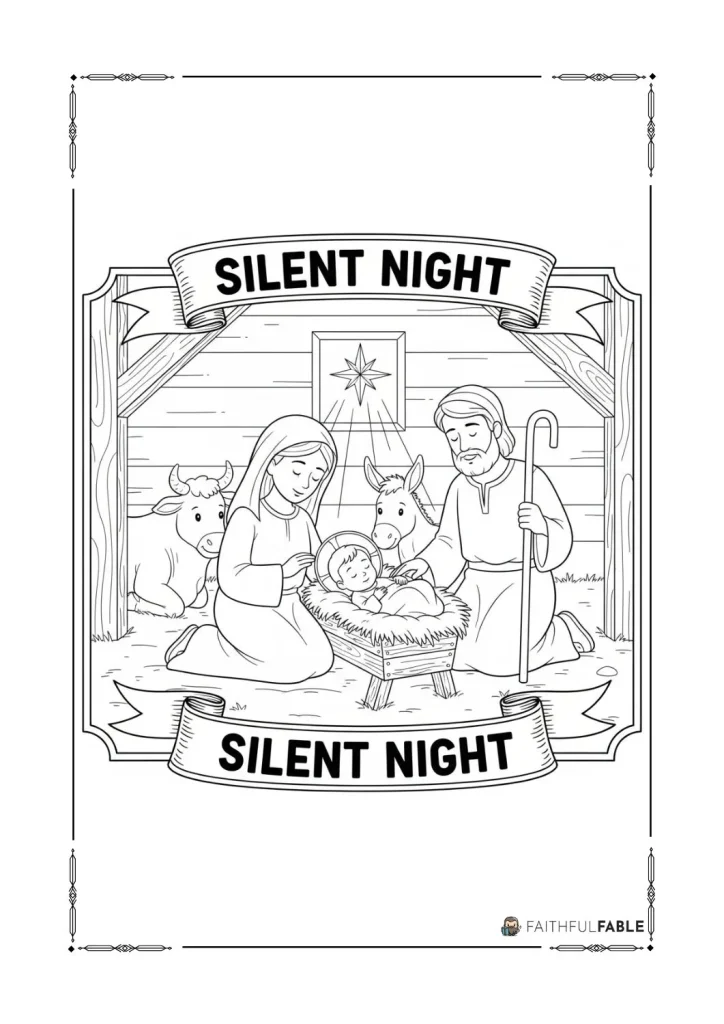 12 Free Christmas Carol Coloring Pages 3 11