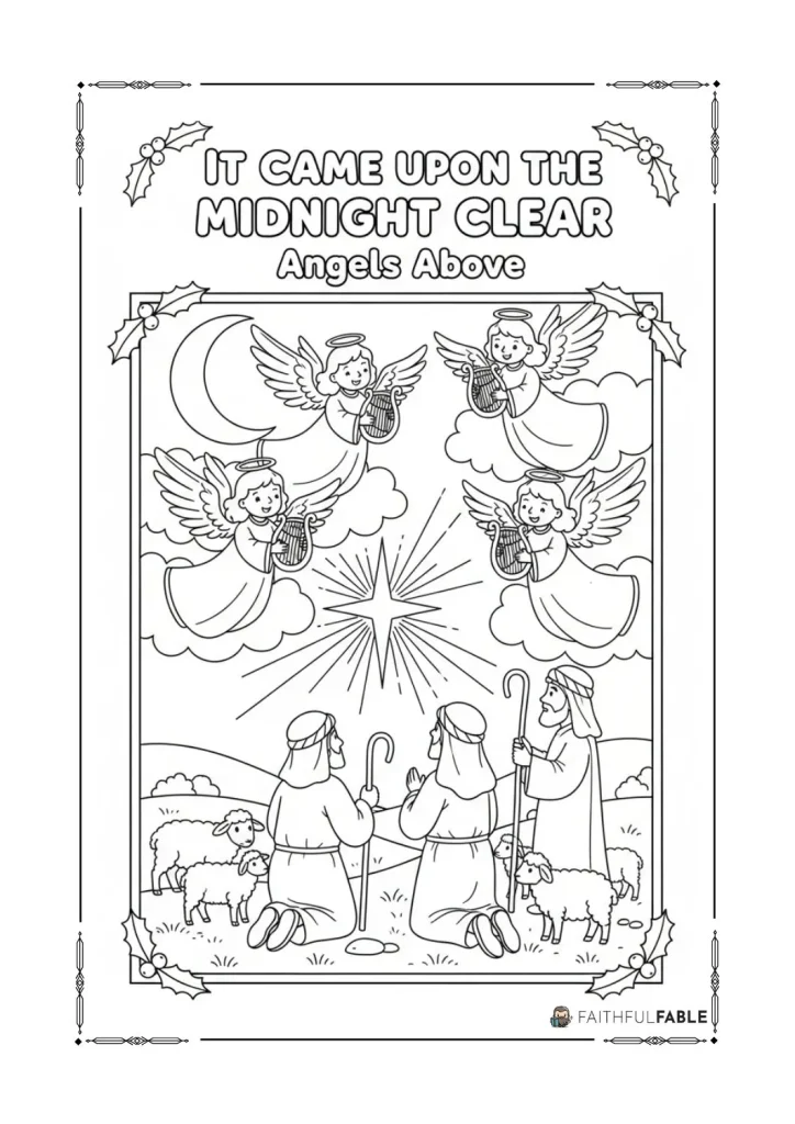 12 Free Christmas Carol Coloring Pages 12 2