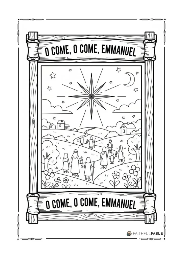 12 Free Christmas Carol Coloring Pages 11 3
