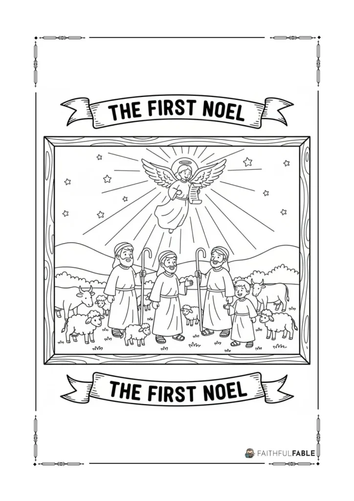 12 Free Christmas Carol Coloring Pages 8 6