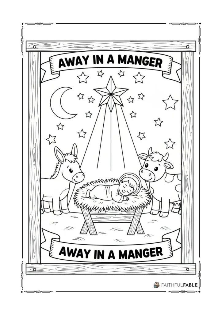 12 Free Christmas Carol Coloring Pages 5 9